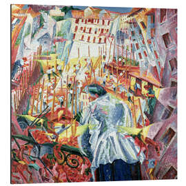 Magnettafel Die Straße dringt in das Haus