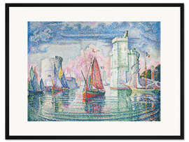 Gerahmter Kunstdruck Hafen in La Rochelle