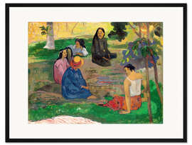 Gerahmter Kunstdruck Die Unterhaltung