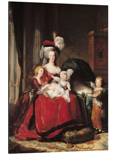 Aluminium print Marie Antoinette and Her Children