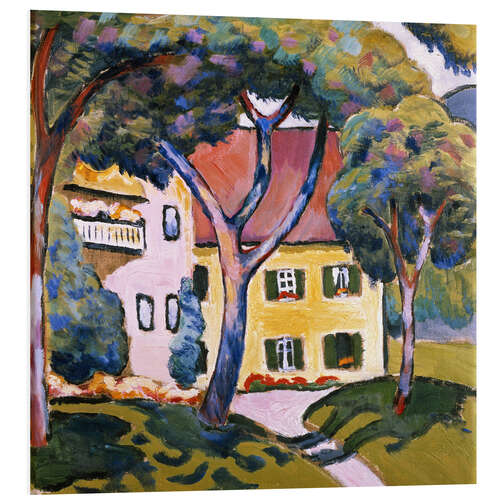 Foam board print House in a Landscape