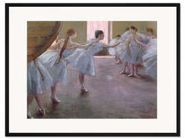 Gerahmter Kunstdruck Ballettprobe