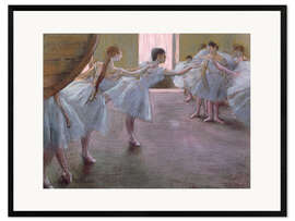 Impression artistique encadrée Danseuses en train de répéter