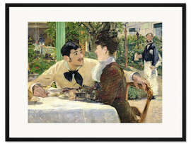 Gerahmter Kunstdruck Der Garten von Pere Lathuille