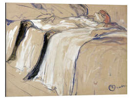Aluminium print Woman lying on her Back - Lassitude