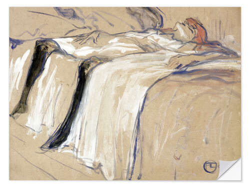 Wall sticker Woman lying on her Back - Lassitude