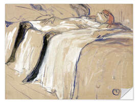 Wall sticker Woman lying on her Back - Lassitude