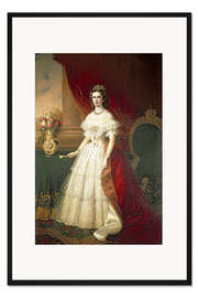 Gerahmter Kunstdruck Kaiserin Elisabeth von Bayern