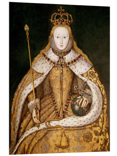 PVC print Queen Elizabeth I in Coronation Robes