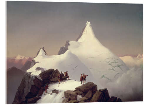 Acrylic print View of the Grossglockner mountain