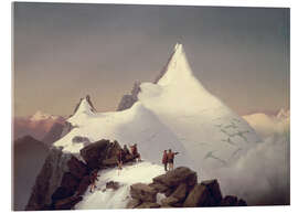 Acrylglasbild Blick auf den Großglockner Berg