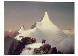 Aluminium print View of the Grossglockner mountain