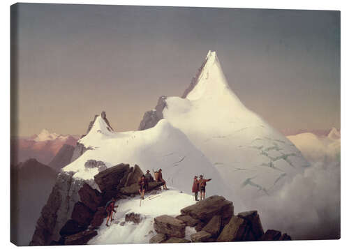 Leinwandbild Blick auf den Großglockner Berg