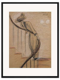 Gerahmter Kunstdruck Das Treppenhaus