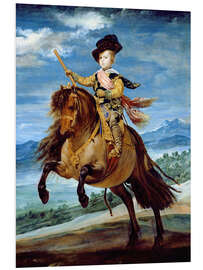 Foam board print Equestrian Portrait of Prince Balthasar Charles