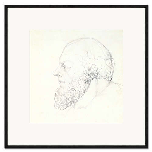 Ingelijste kunstdruk Socrates, a Visionary Head