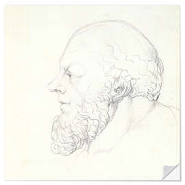 Selvklebende plakat Socrates, a Visionary Head