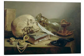 Magnettafel Ein Vanitas-Stillleben