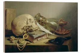 Tableau en bois A Vanitas Still Life