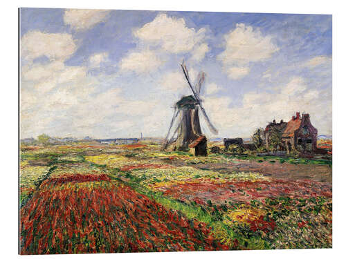 Gallery print Tulip Fields with the Rijnsburg Windmill