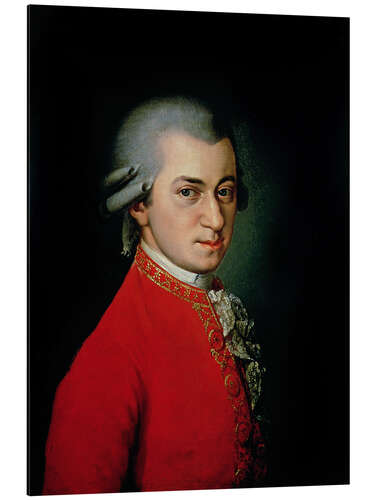 Aluminium print Wolfgang Amadeus Mozart