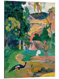 Magnettafel Landschaft mit Pfauen