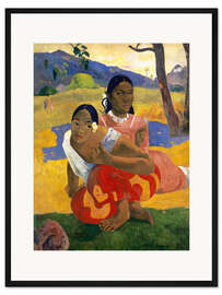 Gerahmter Kunstdruck Nafea faa ipoipo (Wann heiratest Du?)