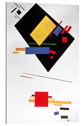 Gallery print Suprematist Painting (Black Trapezium and Red Square)