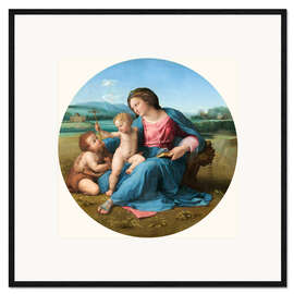 Impresión de arte enmarcada Madonna Alba