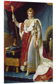 Foam board print Napoleon I in his coronation robe