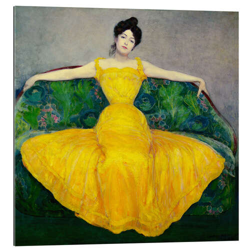 Galleriprint Lady in yellow dress