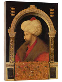 Holzbild Der Sultan Mehmet II