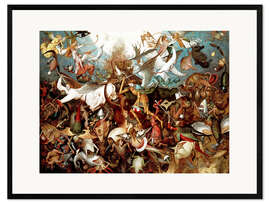 Framed art print The fall of the rebel angels