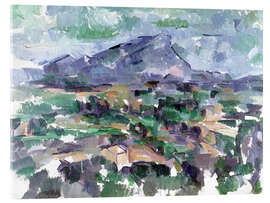 Acrylglasbild Die Berge Sainte-Victoire