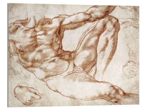 Gallery print Study on Adam from The Creation of Adam