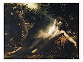 Wandbild Der Schlaf des Endymion - Anne Louis Girodet de Roucy-Trioson