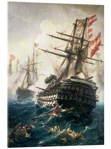Acrylic print The Battle of Lissa
