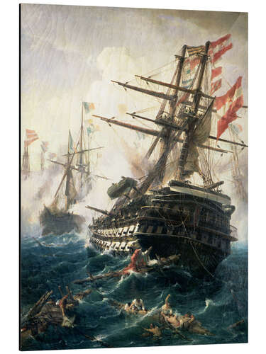 Print på aluminium The Battle of Lissa