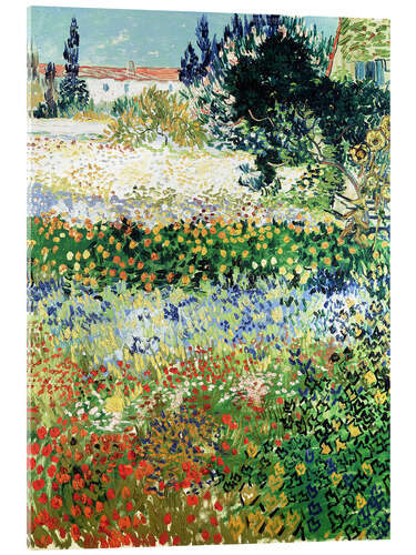 Quadro em acrílico Jardim em flor, Arles