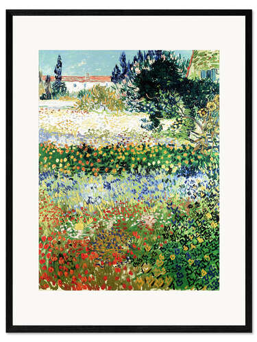 Gerahmter Kunstdruck Garten, Arles