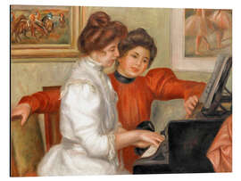 Magnettafel Yvonne und Christine Lerolle am Klavier