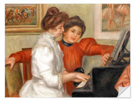 Wall sticker Yvonne and Christine Lerolle at the piano