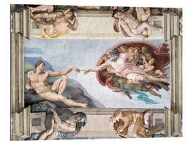 Galleritryk Sistine Chapel: The Creation of Adam