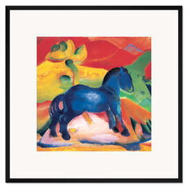 Gerahmter Kunstdruck Das kleine blaue Pferdchen