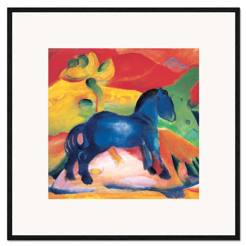 Framed art print Little blue horse