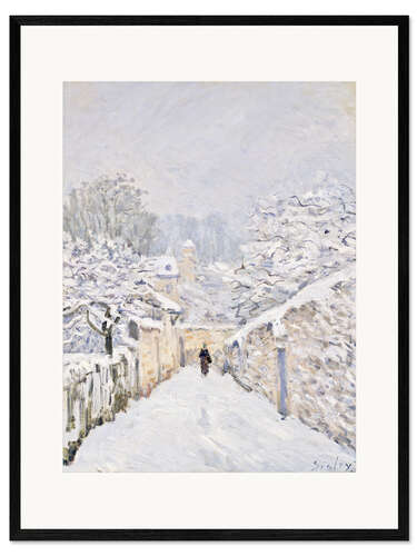 Framed art print Snow at Louveciennes