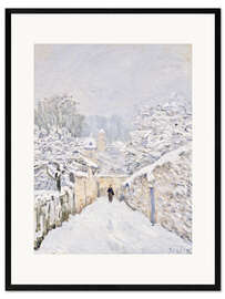 Framed art print Snow at Louveciennes