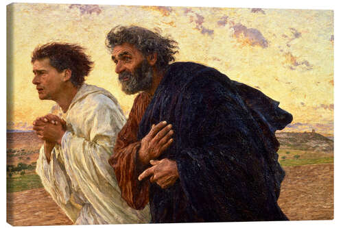 Canvas print The disciples Peter and John