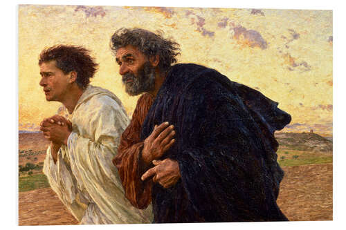 Foam board print The disciples Peter and John