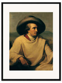 Kehystetty taidepainatus Goethe in the Campagna (detail)